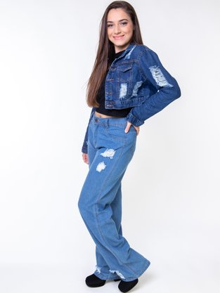 Calça Jeans Feminina Adulto Mom 860 Ativip Jeans