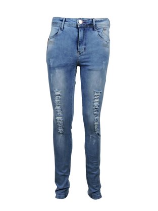 Calça Jeans Masculina Adulto Com Bolso 8834/834 Dinar Azul Jeans