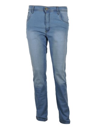 Calça Jeans Masculina Adulto Com Bolso  8873/873 Dinar Azul Jeans