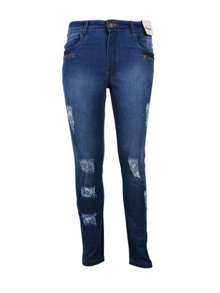 Calça Jeans Masculina Adulto Com Bolso 8881/881 Dinar Azul Jeans