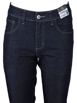 Calça Jeans Masculina Adulto  Slim 2001016 Ogochi Azul Marinho