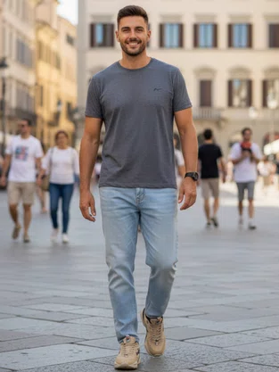 Calça Jeans Reta Masculina Adulto 55601 Mormaii Jeans Claro