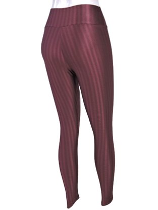Legging Feminina Adulto 3D Fitness Poliamida 20890 Selene Marsala