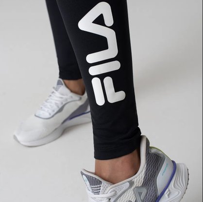 Calça Legging Feminino Adulto Lisa Train Elastic ll TR280152 Fila Preto