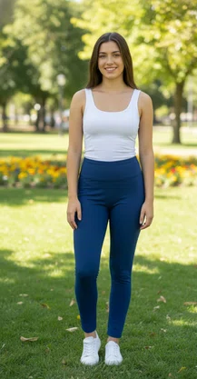 Calça Legging Térmica Feminina Juvenil 10/16  24810 Three Hands Marinho Calça Legging Térmica Feminina Juvenil 10/16  24810 Three Hands Marinho