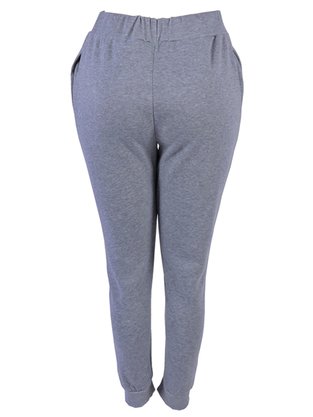 Calça Moletom Feminina Adulto CBFM-100D Basic Cinza