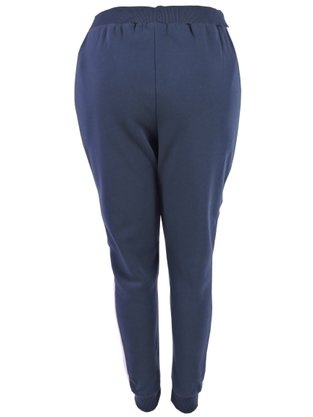 Calça Feminina Adulta Moletom Detalhe Listra Lateral CFM-801 Blue Tech Mainho