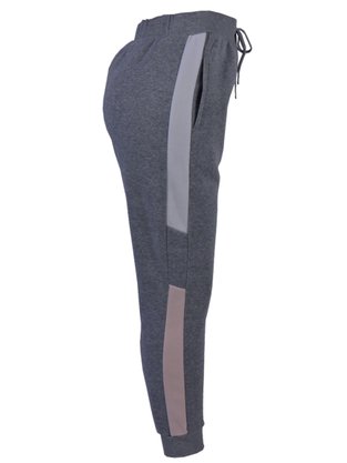 Calça Moletom Feminina Detalhe Listra Lateral CFM-801 Blue Tech Cinza