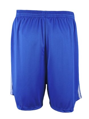 Calção Masculino Adulto Básico Plus Size Detalhe Listras Lateral 1052 Elite Royal e Branco
