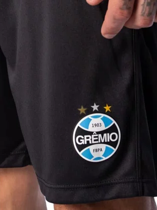 Calção Masculino Adulto do Grêmio Basic 1025006 Betel Preto