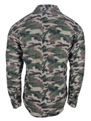 Camisa Masculina Adulto Manga Longa Com Bolso Soft  FULLMOON/CANARY Camuflada