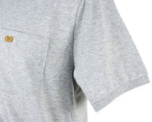 Camisa Polo Manga Curta Com Bolso Masculina 11002 Sigosta Cinza