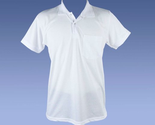 Camisa Polo Masculina Adulto Manga Curta Com Bolso 7629 Sigosta Branco