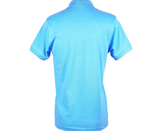 Camisa Polo Masculina Adulto Manga Curta com Bolso Lisa 7629 Sigosta Azul Claro