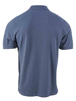 Camisa Polo Masculina Adulto Manga Curta Essencial Slim 7520001 Ogochi Azul