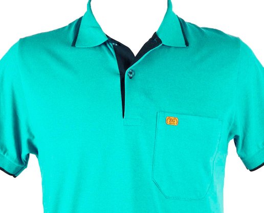 Camisa Polo Manga Curta Com Bolso Masculina 11002 Sigosta Cerâmica