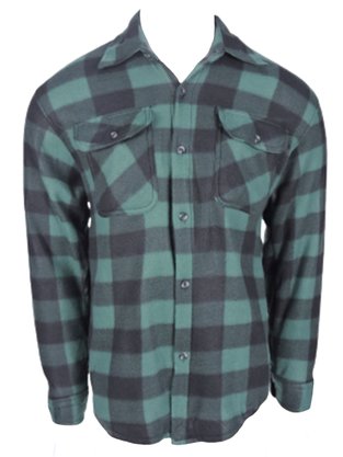 Camisa Xadrez Masculino Adulto Soft Com Bolso Fullmoon/Canary Verde