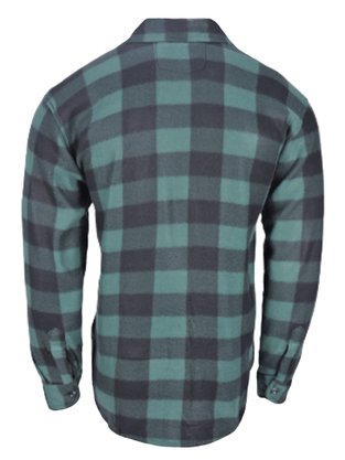 Camisa Xadrez Masculino Adulto Soft Com Bolso Fullmoon/Canary Verde