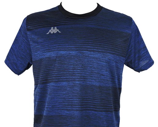 Camiseta Masculina Adulto Manga Curta Maggio Listras KP2118009 Kappa Azul e Royal