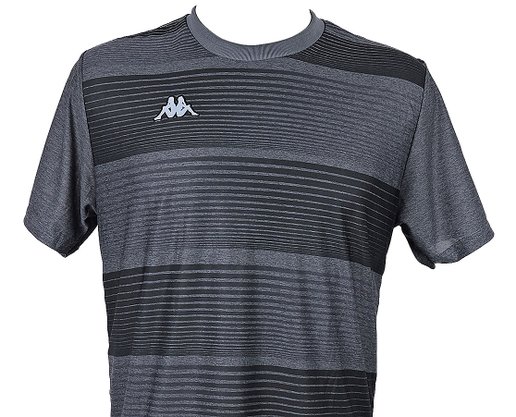 Camiseta Masculina Adulto Manga Curta Maggio Listras KP2118009 Preto