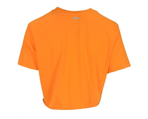 Cropped Feminino Adulto Com Estampa 123221016 Over Laranja