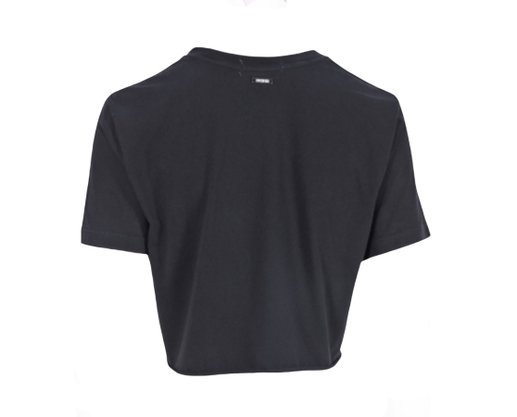 Cropped Feminino Adulto Com Estampa 123221016 Over Preto