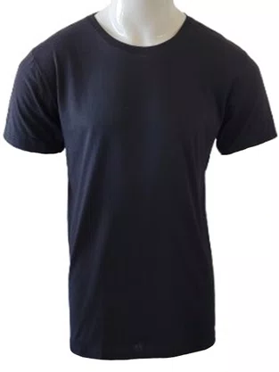 Camiseta De Algodão 01.100 Har Têxtil Preto