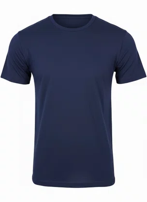 Camiseta De Algodão Unissex 01.100 Har Têxtil Marinho