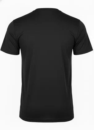 Camiseta De Algodão Unissex 01.100 Har Têxtil Preto