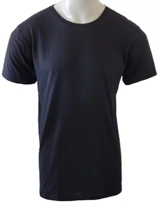 Camiseta De Algodão Unissex  HT102 Har Têxtil Preto