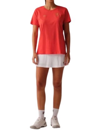 Camiseta 10 Anos Premium Feminina Adulto F12L01293 Fila Vermelho