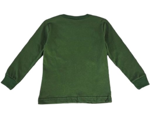 Camiseta Infantil Masculina 1-3 Dinossauro 55925 Brandili  Verde Militar