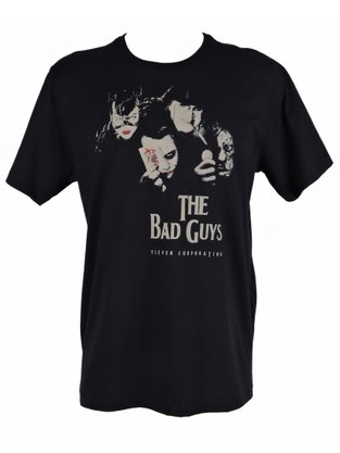 Camiseta Manga Curta Masculina Adulta The Bad Guys C012225 Eleven Preto