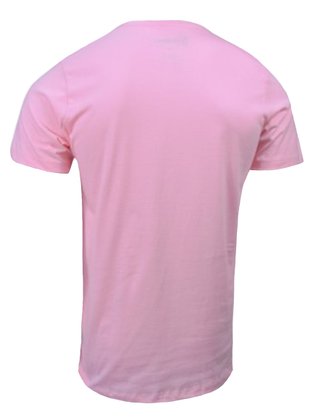 Camiseta Manga Curta Masculina Adulto 5500 Tribex Rosa Bebê