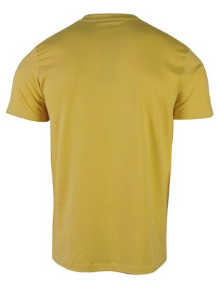 Camiseta Básica Manga Curta Masculina Adulto CBEM-100 Blue Bay/Concept Amarelo