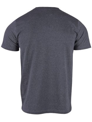 Camiseta Básica Manga Curta Masculina Adulto CBEM-100 Blue Bay/Concept Preto Mescla