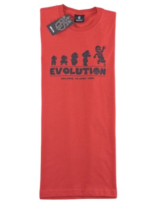 Camiseta Manga Curta Masculina Adulto Estampa Mario 224211000 Brook Sthil Vermelho