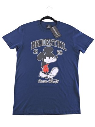 Camiseta Manga Curta Masculina Adulto Estampa Mickey 224211005 Brook Sthil Marinho