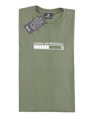 Camiseta Manga Curta Masculina Adulto Estampada 224211014 Brook Sthil Verde