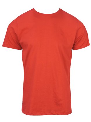Camiseta Manga Curta Masculina Adulto Lisa 5500 Tribex Vermelho