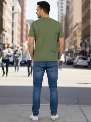 Camiseta Manga Curta Masculina Adulto Simpsons 124211048 Over Verde
