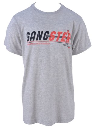 Camiseta Manga Curta Masculina Juvenil Com Estampa 30.01.2370 Gangster Mescla