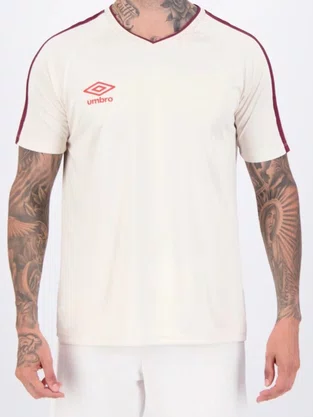 Camiseta Manga Curta Masculina Legacy Field  U11TW00566 Umbro Bege e Vinho