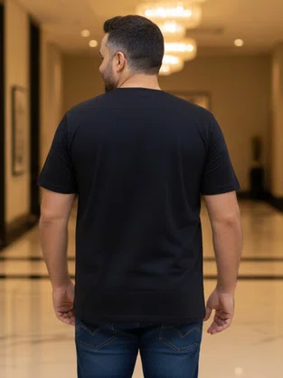 Camiseta Manga Curta Masculina Plus Size 61879 Mormaii Preto