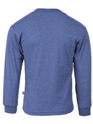 Camiseta Manga Longa Com Estampa Masculino Infantil Fabril Brusque Marinho Mescla