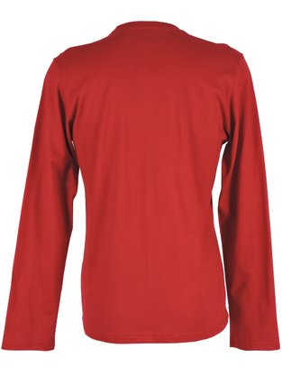 Camiseta Manga Longa Masculina Adulta Paisagens 24407 Fatal Vermelho