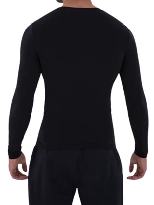 Camiseta Manga Longa Masculina Adulto UV50 Protection 70632 Lupo Preto