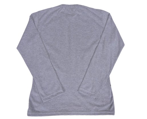 Camiseta Manga Longa Masculina Infantil Com Estampa Cleomara Cinza