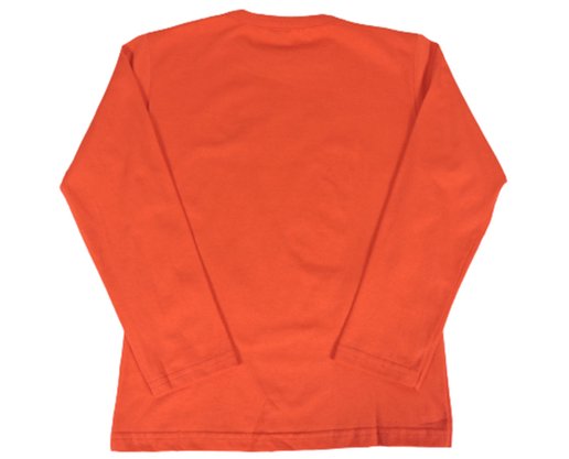 Camiseta Manga Longa Masculina Infantil Com Estampa Cleomara Vermelho