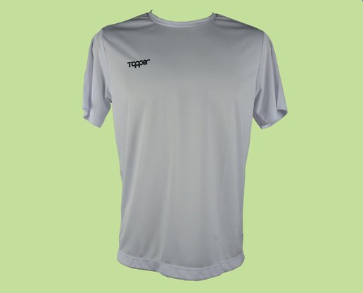 Camiseta Masculina Adulto Lisa Detalhe Logomarca 4319004 Topper Branco